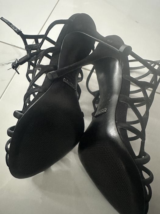 Sandale negre elegante