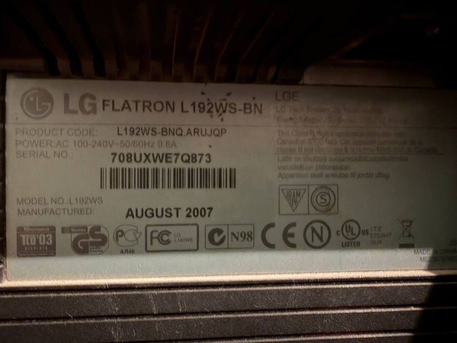 Lg monitor Flatron E1942c