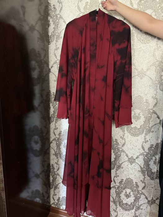 Абайя бордовая, женская одежда.