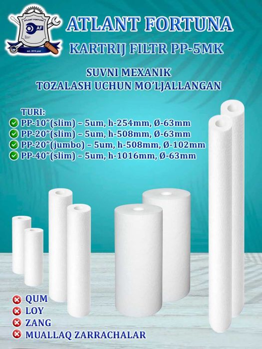 PP kartridj, картридж, filtr kartrij, osmos kartrij, катриж, UDF, CTO