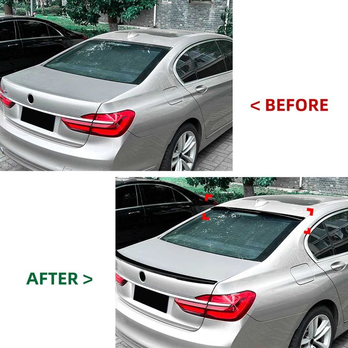 Eleron Luneta model M4 Spoiler Lip Codita BMW G11 G12, Negru Lucios
