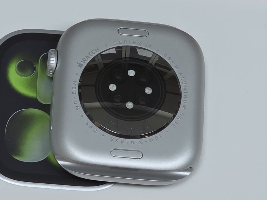 КАТО НОВ 46mm Apple watch 11 BT Гаранция Технополис 2028г. Silver Purple