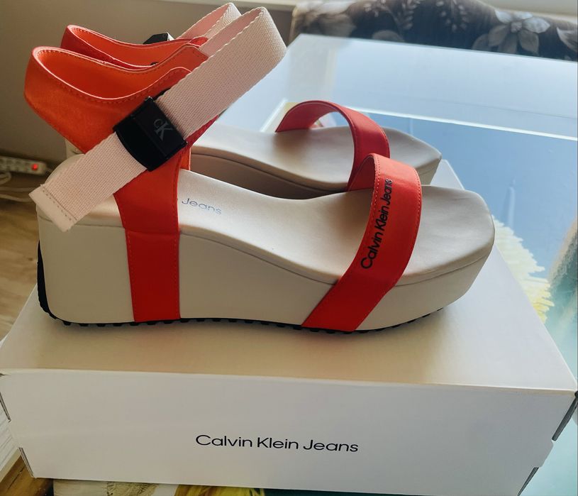 Дамски оригинлни сандали Calvin Klein Jeans