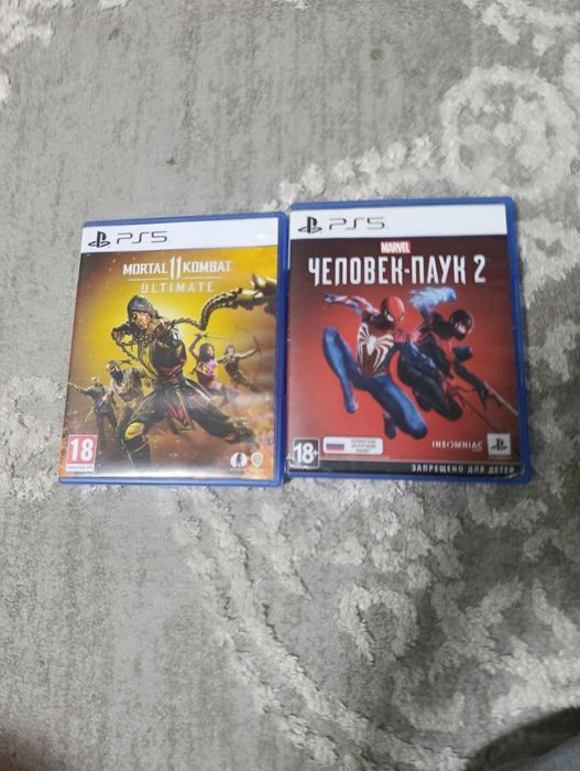 Продам или обменяю Spider-Man 2 и Mortal Kombat 11 (PS5)