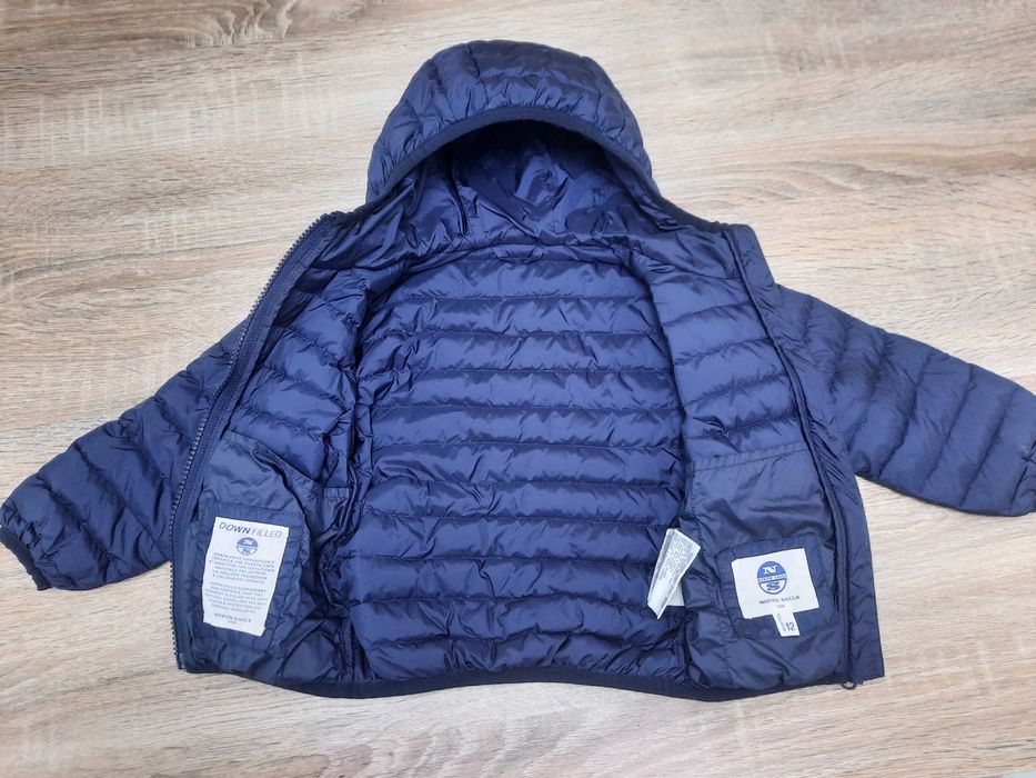 Geaca primavara matlasata cu gluga bebelus,North Salis, marimea 12luni