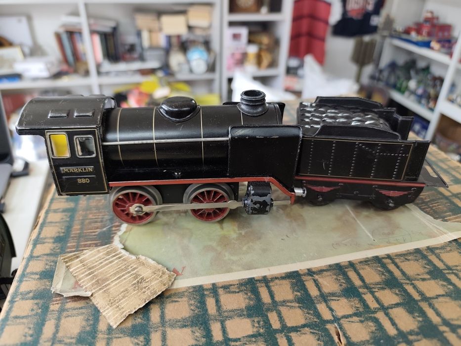 Механична играчка влак влакче Германия Marklin 880/2