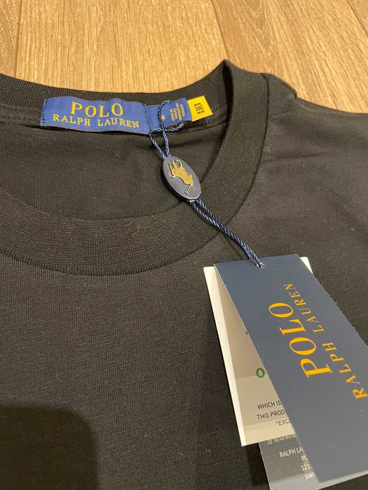 Polo Ralph Lauren, ОРИГИНАЛНА черна тениска, размери:S, M, L, XL и XXL