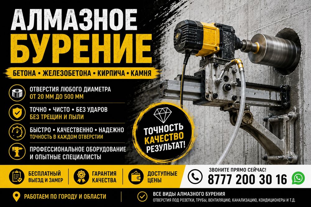 Алмазное Сверление Алмазное Бурение Бетон тесу Резка