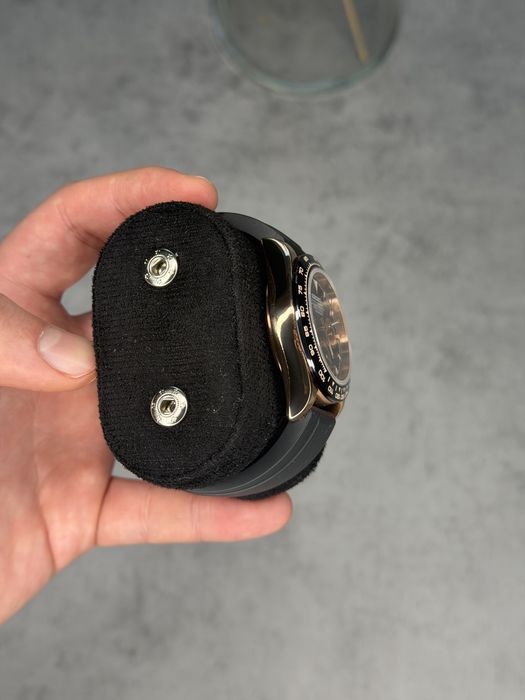 Seiko Mod Chronograph 39mm VK63 – meca quartz – negru rose gold - nou