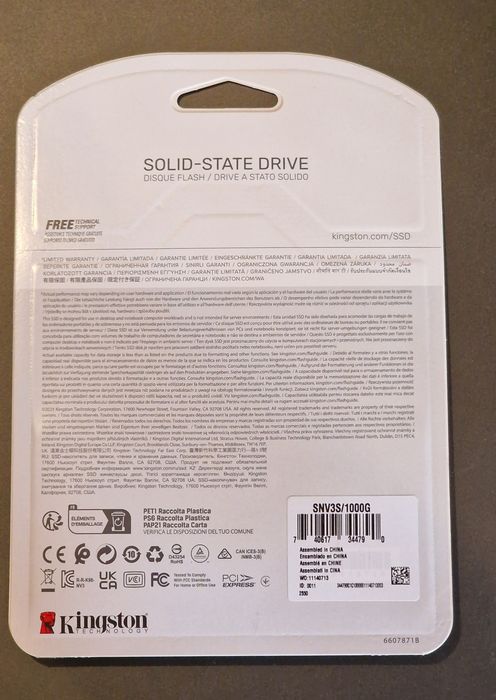 SSD Kingston 1Tb Sigilat Garanție 5ani