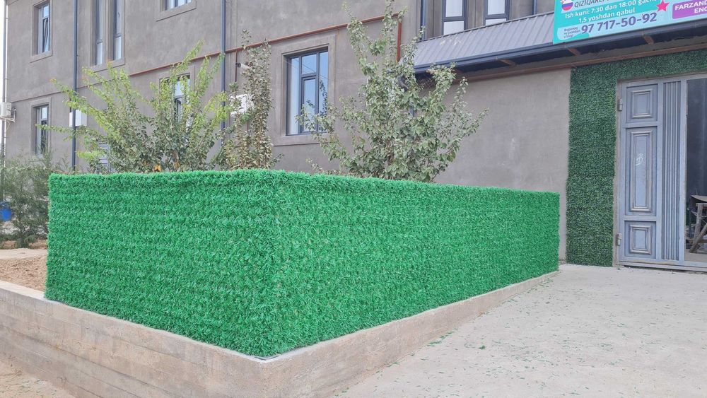 Яшил Суний Забор Сетка Экозабор Yashil Ekozabor Suniy Gazon Setka