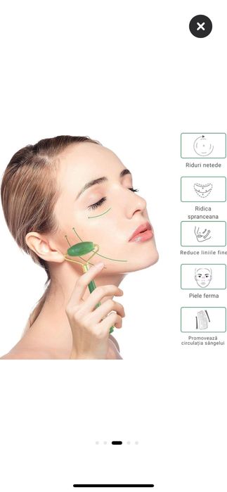 Комплект за масаж Гуа ша със зелен кварц