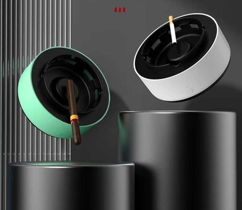 Бездимен пепелник,премахва дима и миризмата/Таймер/Батерии-3 цвята