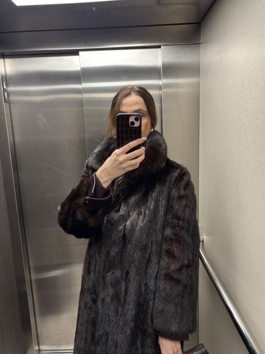 Кожено палто цели кожи лисица норка визон