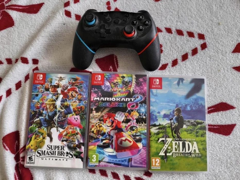 Nintendo Switch+ 3 игри