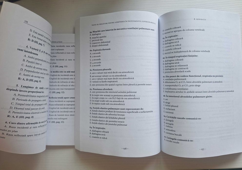 Carti biologie si chimie admitere medicina Titu Maiorescu anul 2027