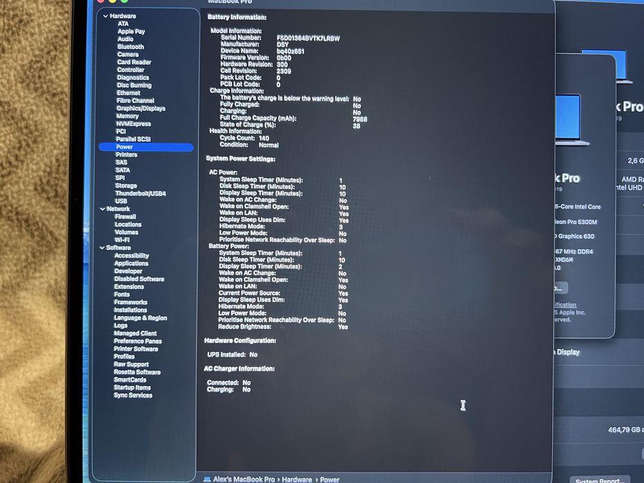 MacBook Pro 16-inch 2019, full box, Cycle Count 140