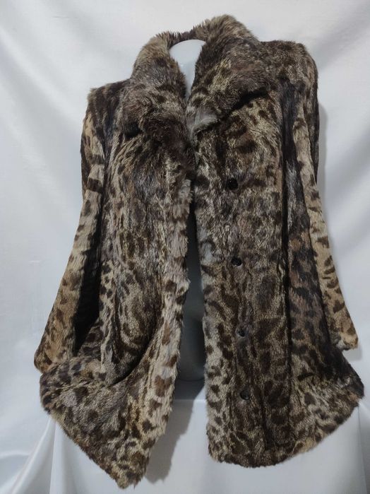 Haină blană naturală de râs - deosebită!