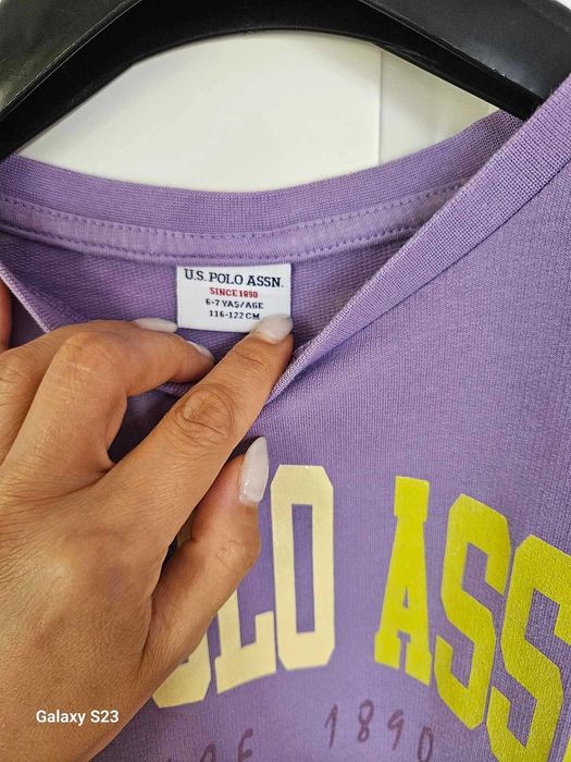 Момичешки спортен комплект US POLO ASSN 6-7 години 116-122 см