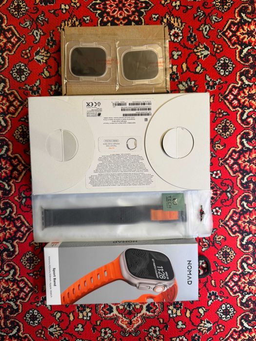 Apple Watch Ultra LTE 49mm, ca nou, 95% baterie, full + curele