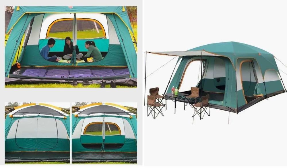 Палатка 2х комнатный-3,3х2,10х1,85 см. Доставка бесплатно