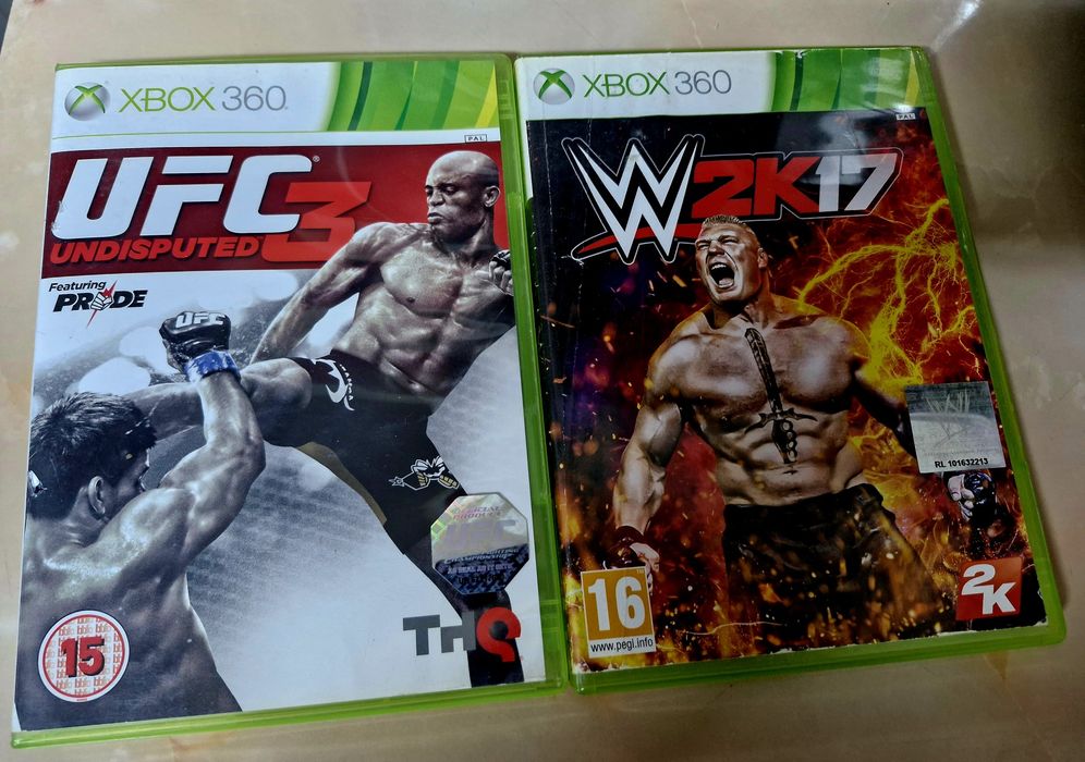 UFC3/Mortal Kombat/W2k17/Injustice Xbox 360