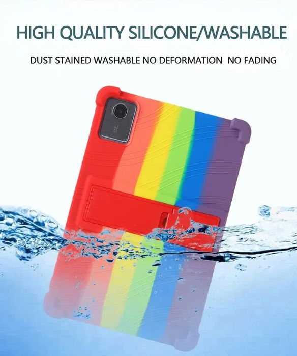 Lenovo Idea Tab 11.0" 2025 / Удароустойчив силиконов кейс със стойка