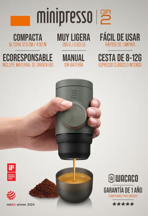 Преносима кафемашина – Wacaco Minipresso GR2