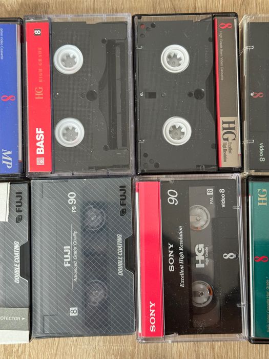 Lot de 10 casete video 8 mm