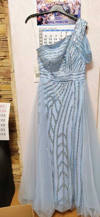 Бебешко синя рокля