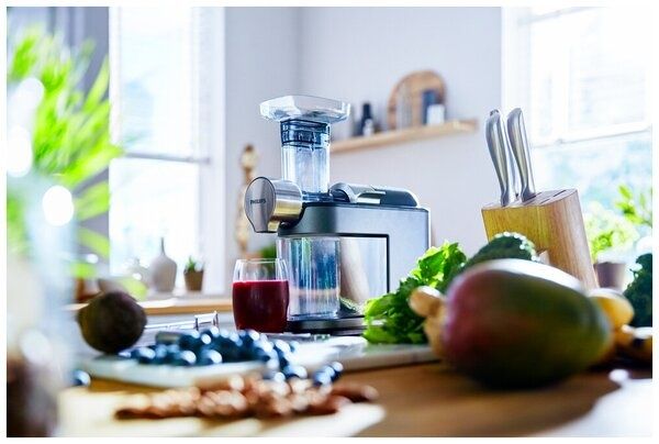 Шнековая соковыжималка Philips HR1945/80 Avance Collection, белый/серы