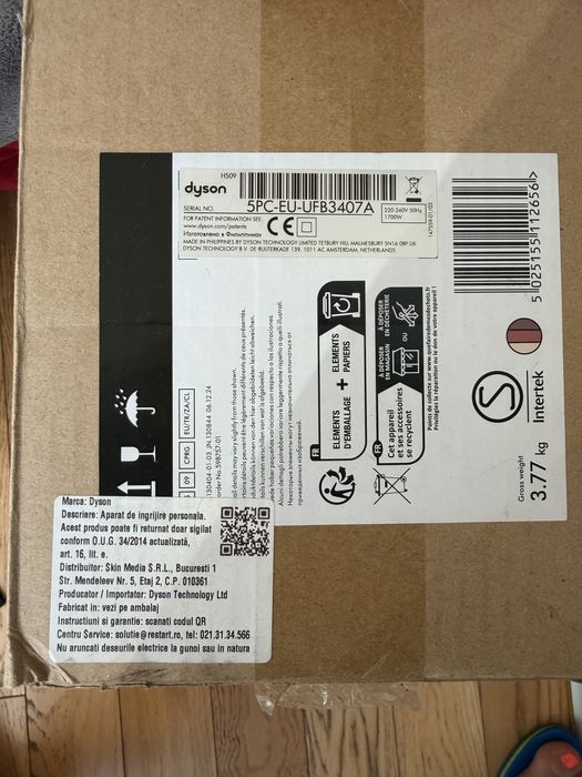 Dyson Airwrap Co-anda2x Straight+Wavy Nou Sigilat Ceramic Pink