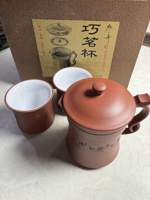 ‼️ Чайный сет в китайском стиле — новый, с кружкой, ситечком и чашками