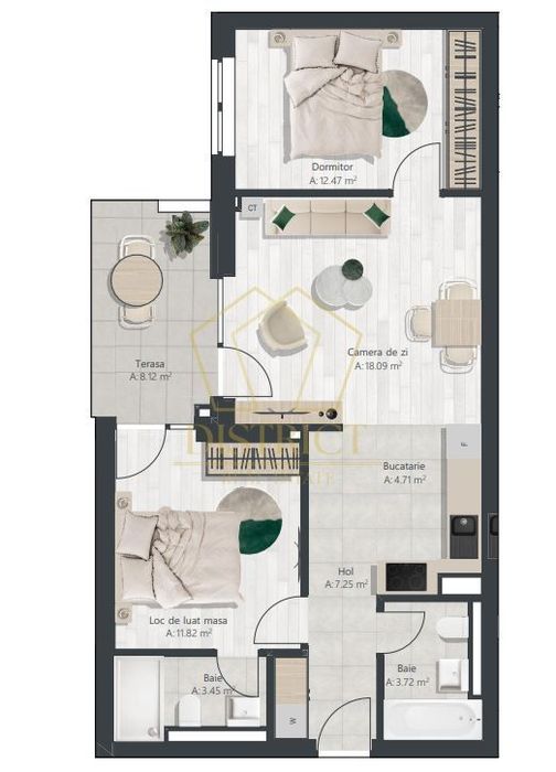 COM 0% Apartament superb cu 3 camere | Denya Forest