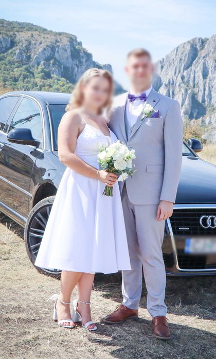 Rochie alba pentru starea civila S-M