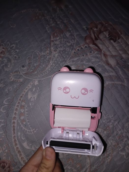 Портативный мини-принтер с котиком