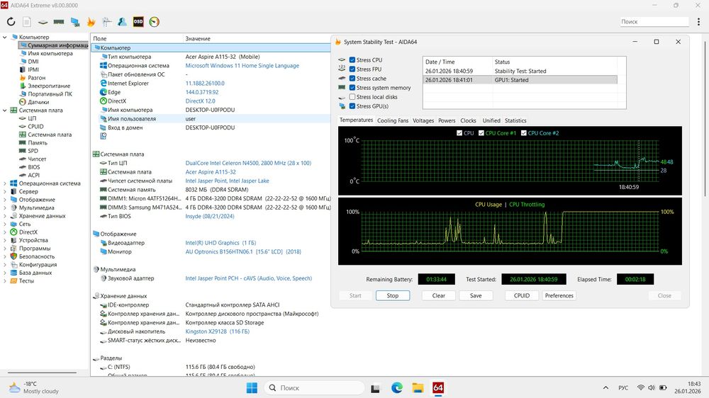 Acer Aspire 1. A-115-32
