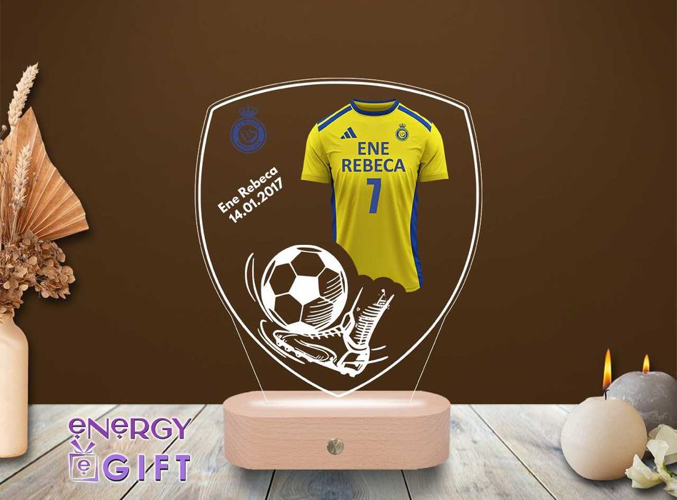 Lampa Led Personalizata – Fotbal Portugalia CRISTIANO RONALDO 2025