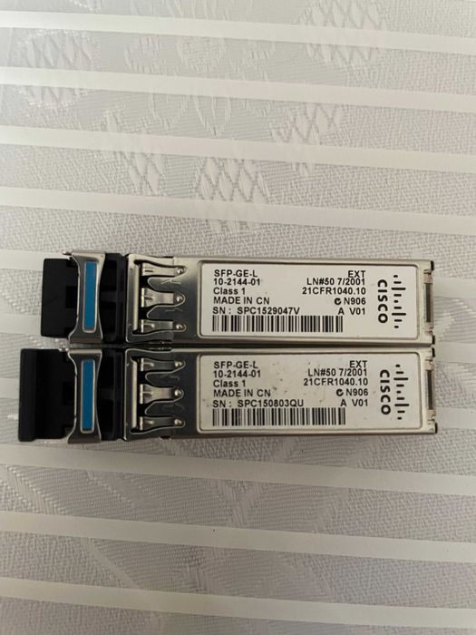 Продавам SFP-та Cisco, Gigastream, NeoPhotonics
