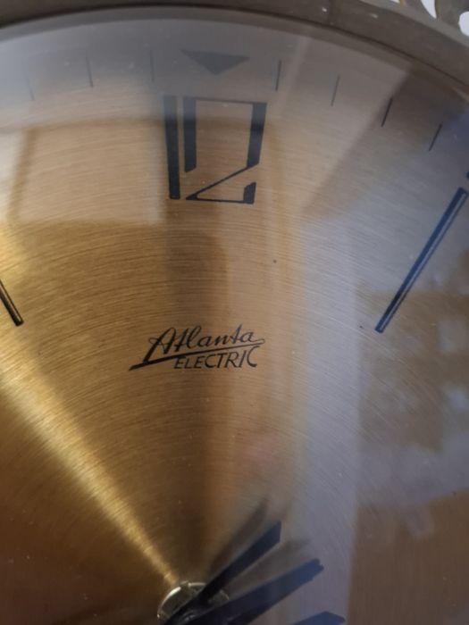 Ceas de perete vintage Atlanta Electric – West Germany – funcțional – design Mid Century
