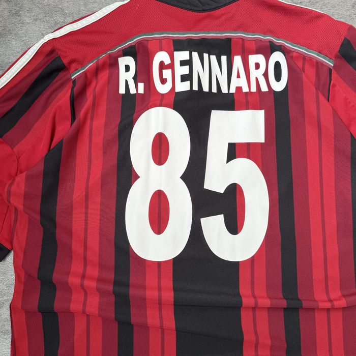 Tricou fotbal Vintage AC Milan 2014-15 Adidas ClimaCool Jersey Gennaro #85 Red Black marimea L