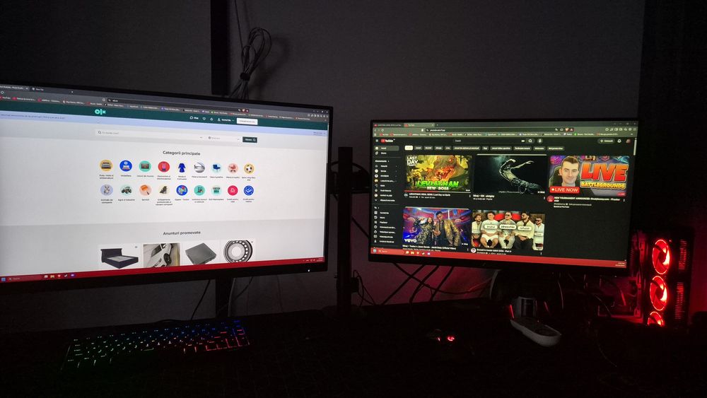 Vând 2 monitoare Asus și AOC