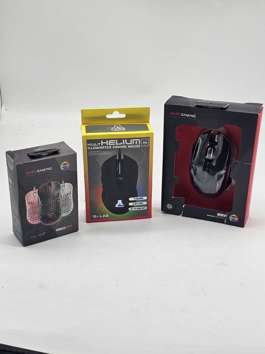 Mouse gaming Mars Gaming MM55 , The G-Lab Kult Helium , Mars Gaming MMW RGB Flow