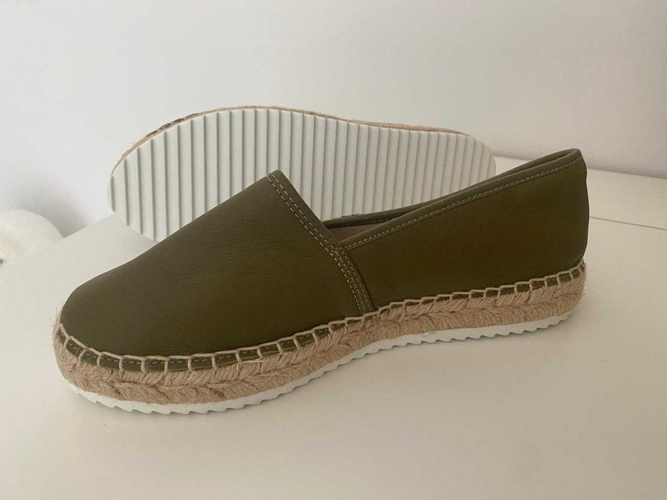 Испански еспадрили от естествена кожа