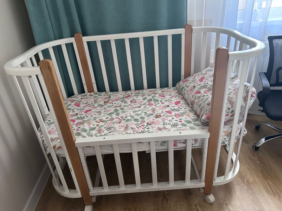 Детская кроватка-трансформер (овальная)