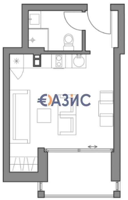 Продава се Едностаен апартамент в Обзор - 36 кв.м за 1480 €/кв.м - Снимка #12