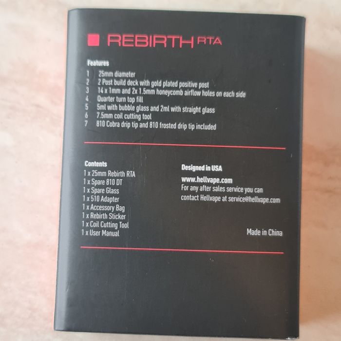 Atomizor Rebirth Mike Vapes - Cititi descrierea