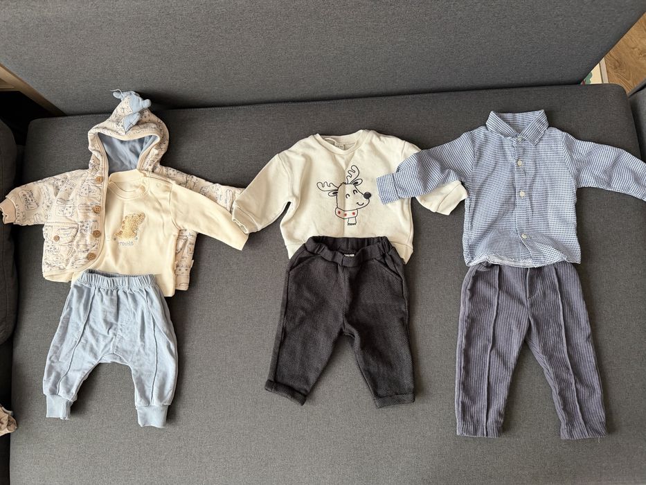 Голям лот бебешки дрехи за момче 0-6