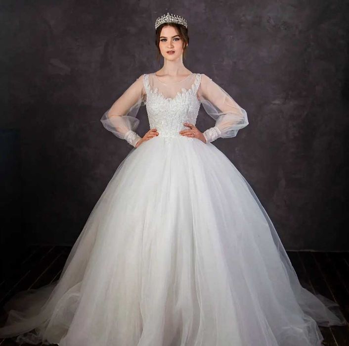 Свадебное платье, пышное