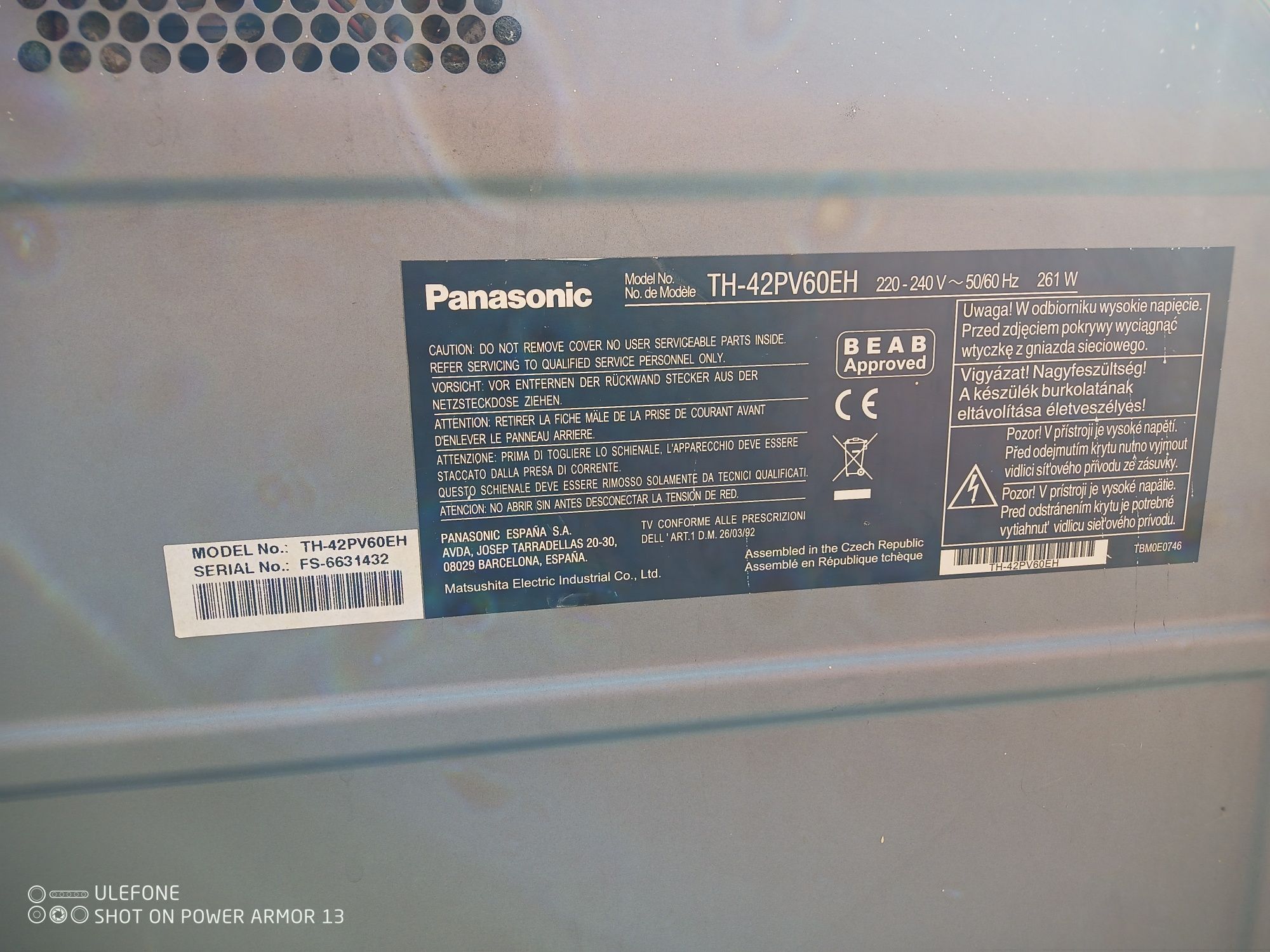 Телевизор плазма 42 инча Panasonikk гр. Лом • OLX.bg